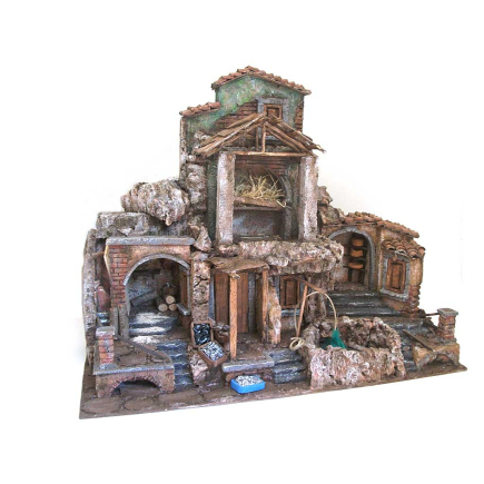 Complete nativity scene for 10 cm figures