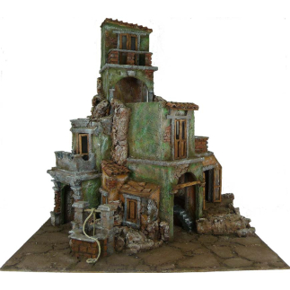 Group of houses for 10 cm figures