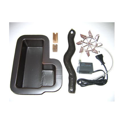 Complete water mill kit with included stream