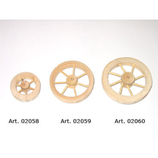 Wooden wheel, diameter 5.5 cm