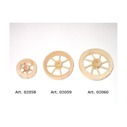 Wooden wheel, diameter 5.5 cm