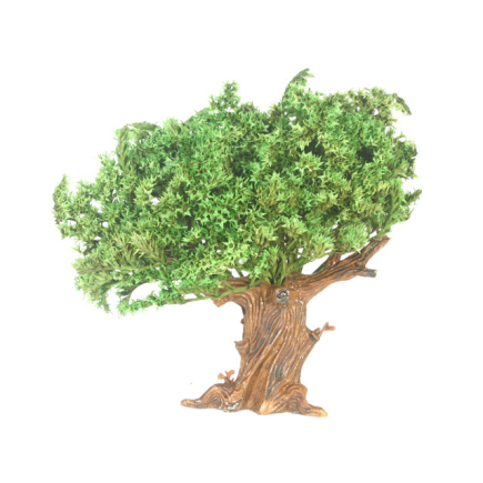 Olive tree/green-leaved tree - H. 18 cm for nativity scenes