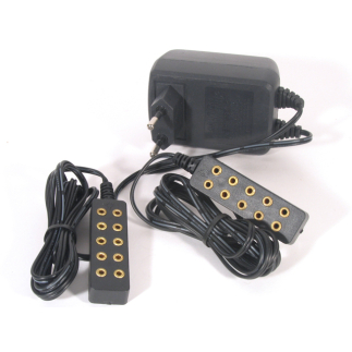 Transformer with 5 fixed connections + 5 flame-effect connections