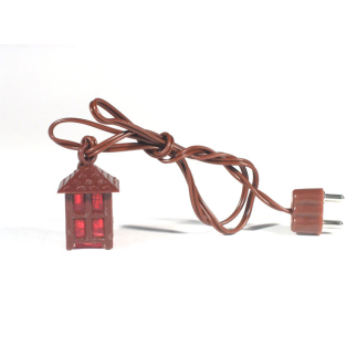 Small plastic lantern with red light
