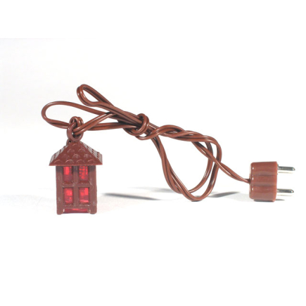 Small plastic lantern with red light