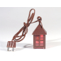 Medium plastic lantern with red light