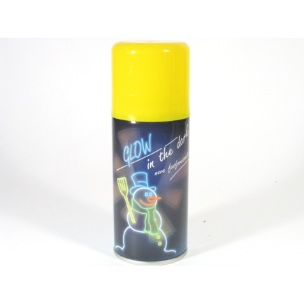 Fluorescent snow spray