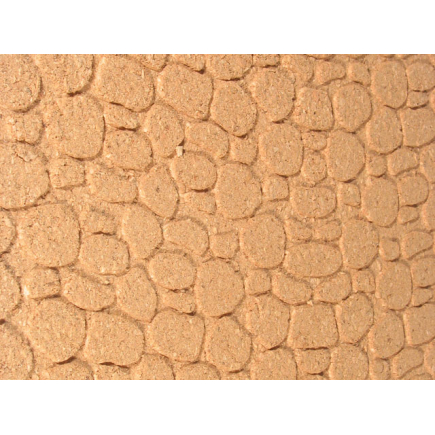 Irregular wall cork panel, medium stones, 22x35 cm