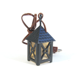 Medium plastic lantern with yellow light