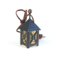 Medium plastic lantern with yellow light
