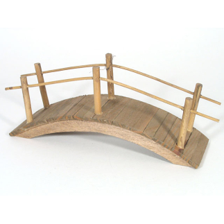 Wooden footbridge 10 x 3 x 4 cm for nativity scenes