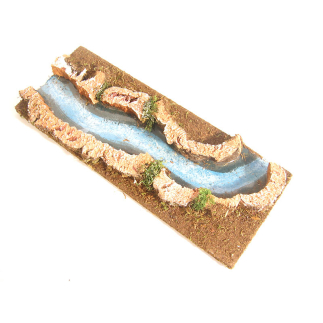 Modular river - Straight element with left curve