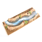 Modular channel - Straight element with right curve Modular channel - Straight element with right curve