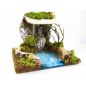 Modular river with covered fountain Modular river with covered fountain