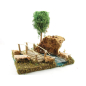 Fiume componibile - Curva con albero e ponticello
