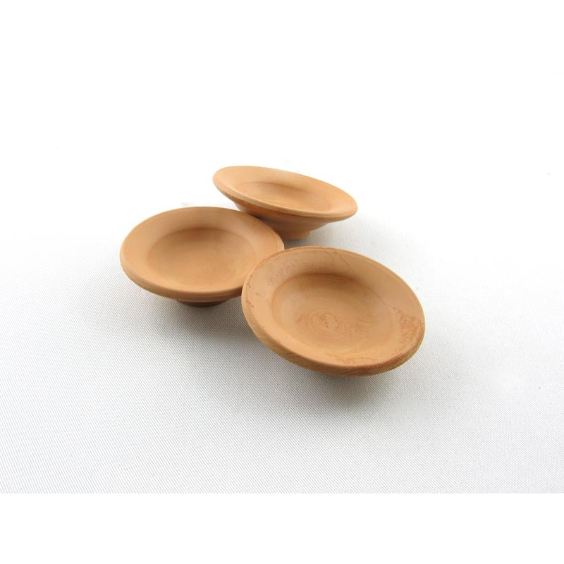Mud Pie Set Piatti Per Cracker In Terracotta: Piatto In Ceramica E Pinze In Legno, 2 Pezzi
