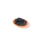 Plate with black olives