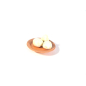Plate with mozzarella cheeses