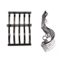 Miniature wrought iron grille 6 x 4 cm for nativity scenes