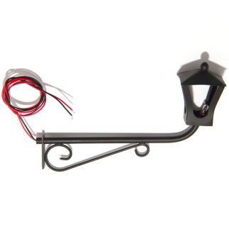 Wall-mounted street lamp 11 cm - upward-facing lantern