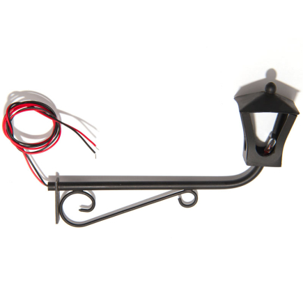 Wall-mounted street lamp 11 cm - upward-facing lantern
