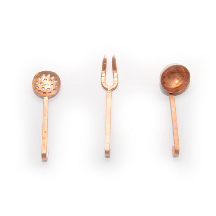 Set of three ladles, 5 cm