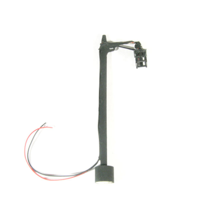 Wooden lamppost with plastic lantern