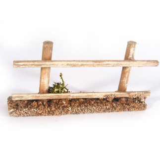 Staccionata per presepe a 2 paletti 10x2x5 cm