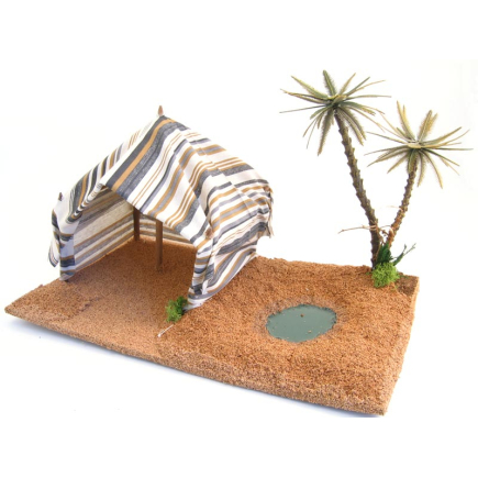 Oasis with tent