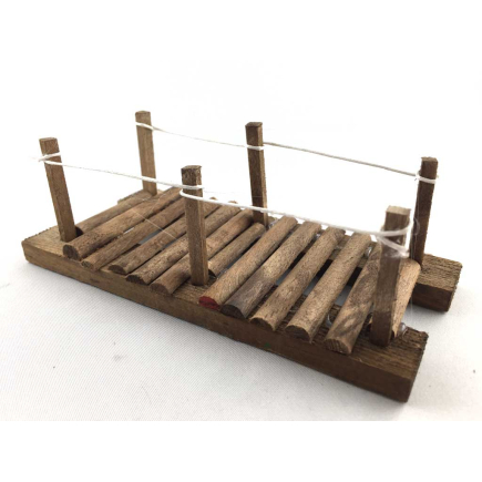 Wooden walkway for nativity scenes