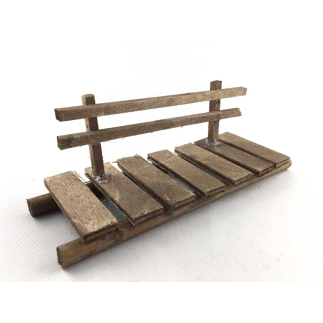 Wooden footbridge for nativity scenes