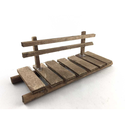 Wooden footbridge for nativity scenes
