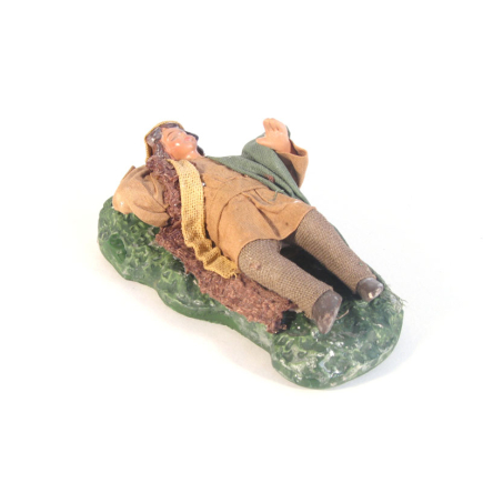 Sleeping shepherd in dressed terracotta