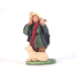 Shepherd with sheep, dressed terracotta