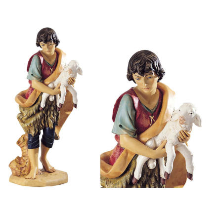 Shepherd with sheep 125 cm