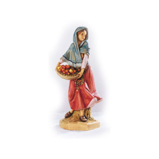 Woman with fruit, 52 cm - Fontanini statues