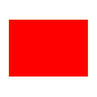 Shiny red gelatin sheet 30 x 25 cm