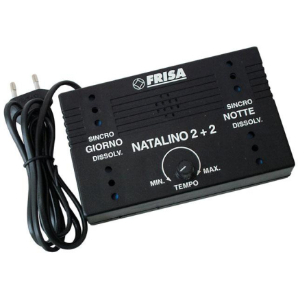 Natalino 2+2 FRISA - Control Unit/Dimmer with 2 fades + 2 synchronized sockets - adjustable