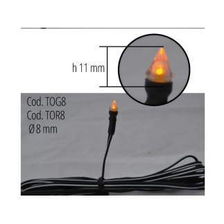 8 mm red LED flashlight FRISA