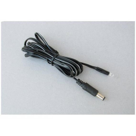 Yellow FRISA fire LED 3 mm with ø 2.1 plug - LF3G - autonomous flickering