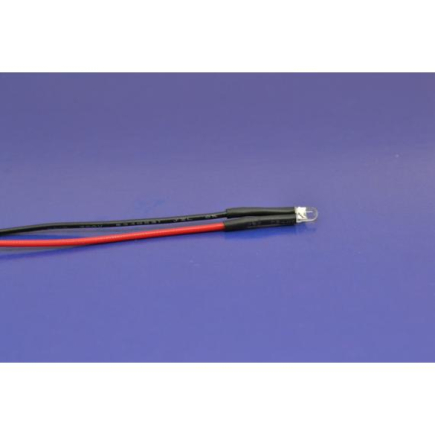 FRISA red 5 mm fire LED with wire - autonomous flickering