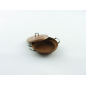 Two-handled copper pan with large lid