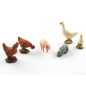 Animali da cortile 6 soggetti per cm 10 - Statuine Landi Moranduzzo
