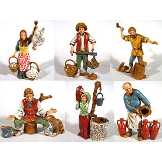 Trades 6 figures, 10 cm - Landi Moranduzzo figurines
