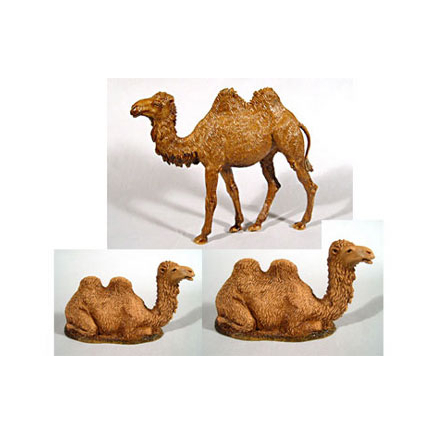3 assorted camels, 10 cm - Landi Moranduzzo figurines
