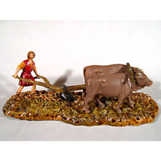 6 cm plow group - Landi Moranduzzo figurines
