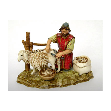10 cm Sheep Shearer - Landi Moranduzzo Figurines