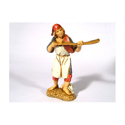 Shepherds, 4 figures - baker, 10 cm - Landi Moranduzzo figurines