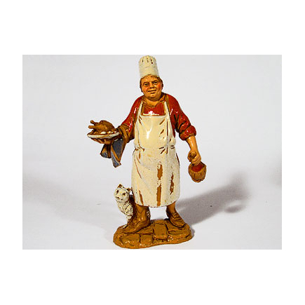 Shepherds, 4 figures - 10 cm high - Landi Moranduzzo figurines