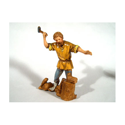 Trades, 6 figures - Lumberjack 10 cm - Landi Moranduzzo figurines